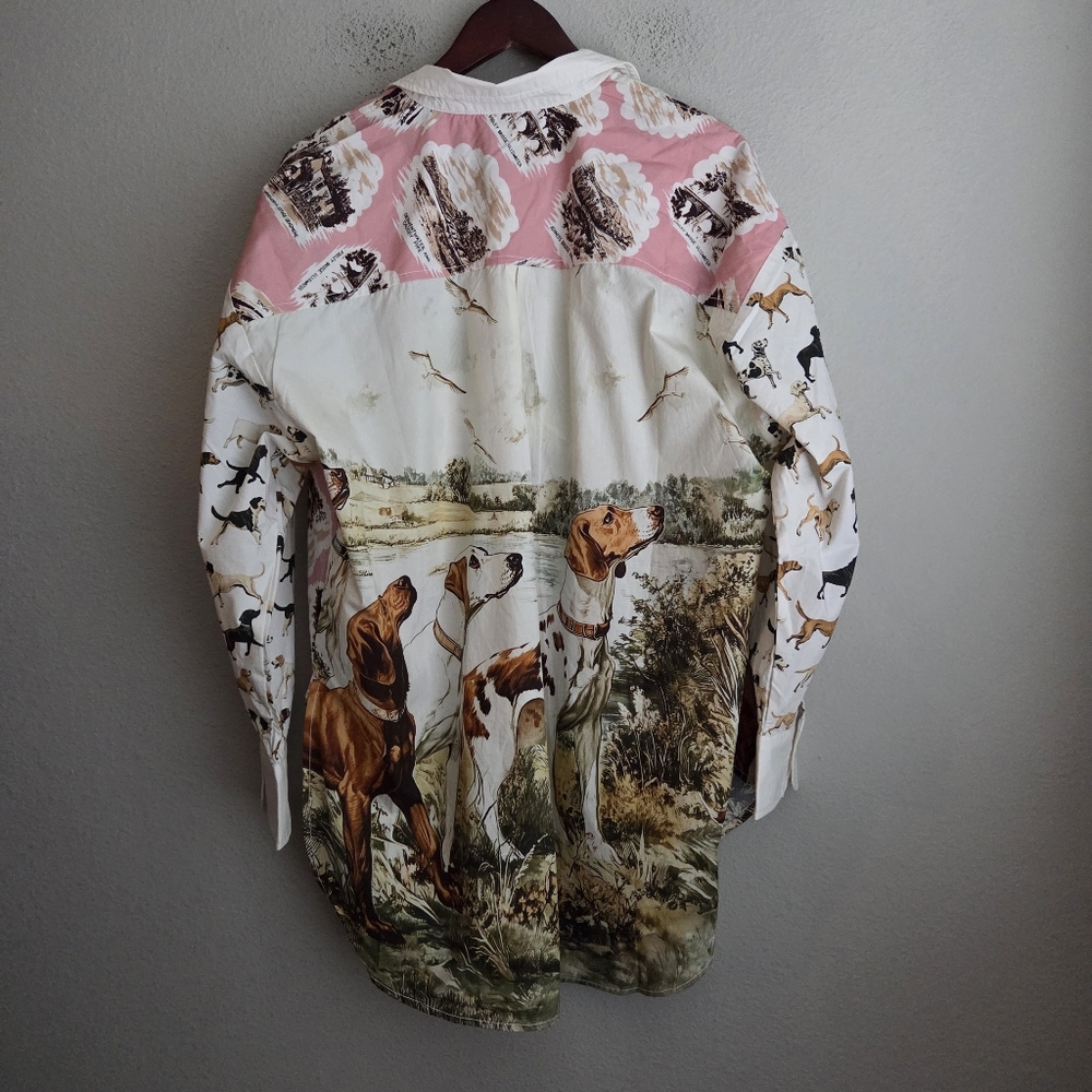 Maeve The Bennet Buttondown Shirt in Sand Dog size L NWT - Picture 9 of 11